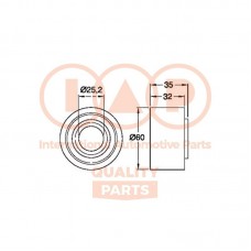 127-06035 IAP QUALITY PARTS Натяжний ролик ремінь ГРМ