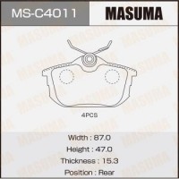 MSC4011 MASUMA Колодки гальмівні