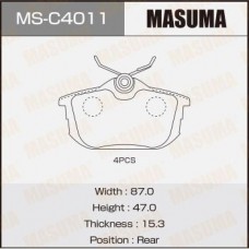 MSC4011 MASUMA Колодки гальмівні