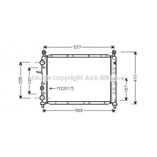 AL2048 AVA QUALITY COOLING Радіатор охолодження двигуна