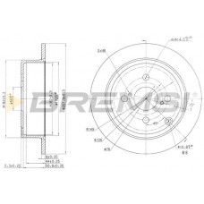 CD7419S BREMSI Гальмівний диск
