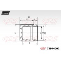 72944002 MAXTECH Поршень корпус скоби гальма