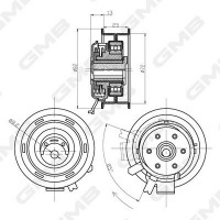 GTB0150 GMB Натяжний ролик ремінь ГРМ