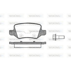 P9183.00 WOKING Комплект гальмівних колодок дисковий гальм