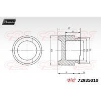 72935010 MAXTECH Поршень корпус скоби гальма