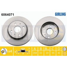 6064071 GIRLING Гальмівний диск