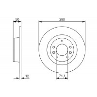 0 986 479 311 BOSCH Гальмівний диск