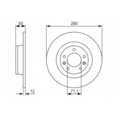0 986 479 311 BOSCH Гальмівний диск