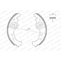 152-2271 WEEN Комплект гальмівних колодок