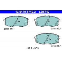13.0470-5742.2 ATE Комплект гальмівних колодок дисковий гальм