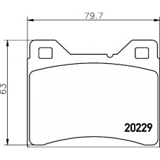 MDB1026 MINTEX Комплект гальмівних колодок дисковий гальм