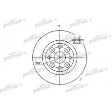 PBD4119 PATRON Гальмівний диск
