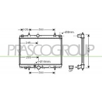 CI520R005 PRASCO Радіатор охолодження двигуна