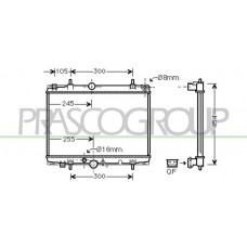CI520R005 PRASCO Радіатор охолодження двигуна