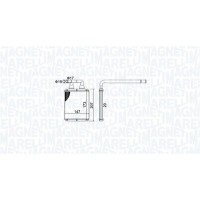 350218496000 MAGNETI MARELLI Теплообмінник обігрів салону