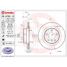 09.9793.10 BREMBO Гальмівний диск