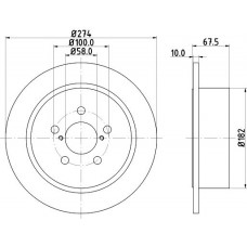 MDC2036 MINTEX Гальмівний диск