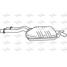 P3632 FENNO Середній глушник вихлопних газів