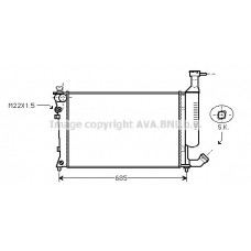 CNA2168 AVA QUALITY COOLING Радіатор охолодження двигуна