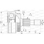CVJ5782.10 OPEN PARTS Шарнирный комплект, Привідний вал