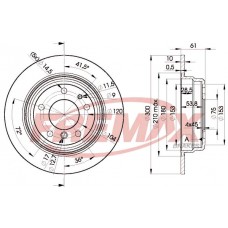 BD6668 FREMAX BRAKE DISC HIGH CARBON