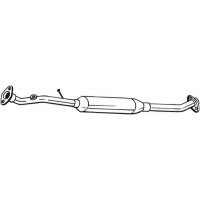 280-131 BOSAL Середній глушник вихлопних газів