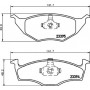 8DB 355 008-481 HELLA Комплект гальмівних колодок, дискове гальмо