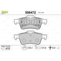 598472 VALEO Комплект гальмівних колодок дисковий гальм