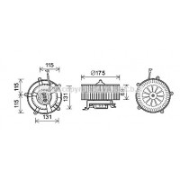 BW8478 AVA QUALITY COOLING Вентилятор салону