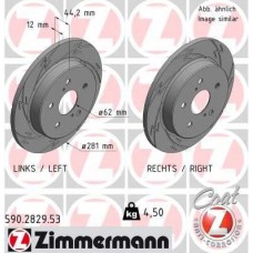 590.2829.53 ZIMMERMANN Гальмівний диск