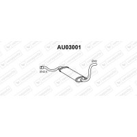 AU03001 VENEPORTE Глушник вихлопних газів кінцевий