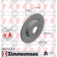 400.5543.52 ZIMMERMANN Гальмівний диск