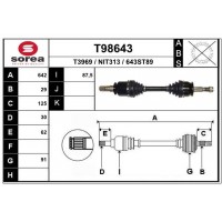 T98643 EAI Привідний вал