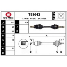 T98643 EAI Привідний вал