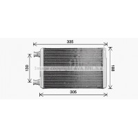 CR6146 AVA QUALITY COOLING Теплообмінник обігрів салону