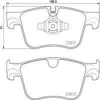 8DB 355 036-491 HELLA КомплеК т гальмівних колодок, дискове гальмо