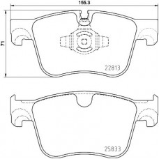 8DB 355 036-491 HELLA КомплеК т гальмівних колодок, дискове гальмо