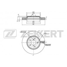 BS-6070 ZEKKERT Гальмівний диск