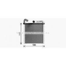 VN6424 AVA QUALITY COOLING Теплообмінник обігрів салону