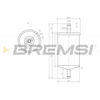 FE0397 BREMSI Паливний фільтр