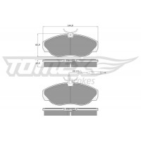 TX 11-72 TOMEX Brakes КомплеК т гальмівних колодок, дискове гальмо