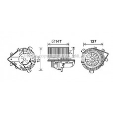 PE8379 AVA QUALITY COOLING Вентилятор салону