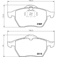 MDB1813 MINTEX Комплект гальмівних колодок дисковий гальм