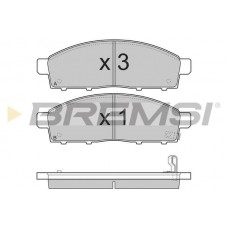 BP3296 BREMSI Комплект гальмівних колодок дисковий гальм