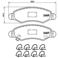P 79 015 BREMBO Комплект гальмівних колодок дисковий гальм