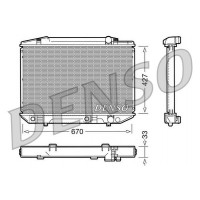 DRM17051 DENSO Радіатор охолодження двигуна