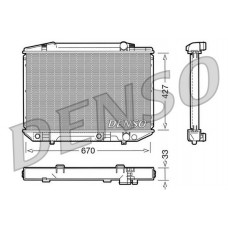 DRM17051 DENSO Радіатор охолодження двигуна