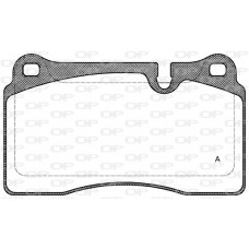 BPA1200.10 OPEN PARTS КомплеК т гальмівних колодок, дискове гальмо