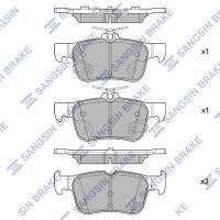 SP4171 Hi-Q Комплект гальмівних колодок дисковий гальм