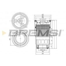 FE0046 BREMSI Паливний фільтр